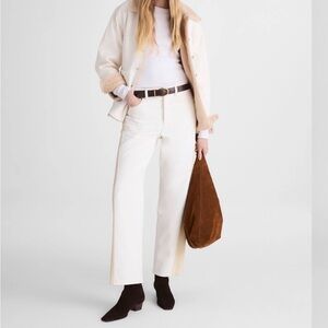 NWOT Madewell Women’s darted barrel jeans Cream.  Size 26. NEVER WORN OR WASHED